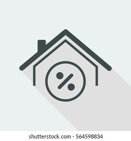 Home value - Vector web icon