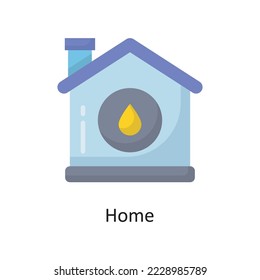 Home  Vector Flat Icon Design illustration. Housekeeping Symbol on White background EPS 10 File
