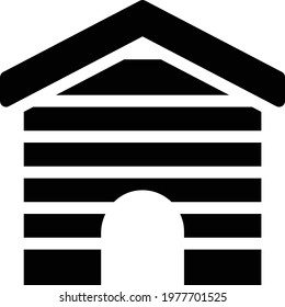 home vector glyph flat icon