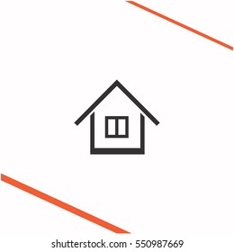 Home vector grey icon on white background. Home symbol stock   illustration. Business picture.