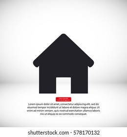 Home vector icon 10 EPS