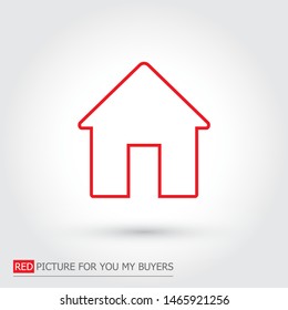 Home Vector icon .