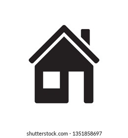 Home vector icon to be used in your web applications, mobile applications and print media. A symbol of a house.