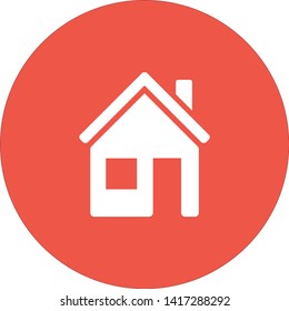 Home vector icon to be used in your web applications, mobile applications and print media. A symbol of a house.