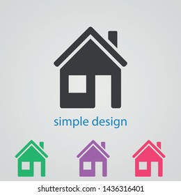 Home vector icon to be used in your web applications, mobile applications and print media. A symbol of a house.