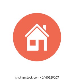 Home vector icon to be used in web applications, mobile applications and print media. A symbol of a house. Home page. A sign of home.