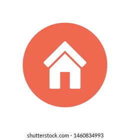 Home vector icon to be used in web applications, mobile applications and print media. A sign of a house.