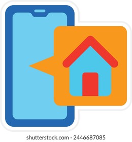 Icono de Vector de inicio. Se puede utilizar para la impresión, aplicaciones móviles y de Web.