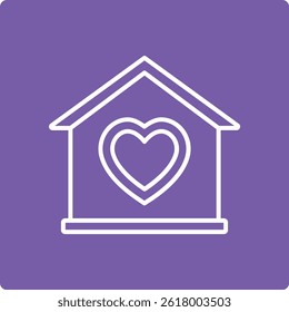 Icono de Vector casero. Se puede utilizar para aplicaciones de impresión, móviles y de Web.