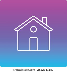 Icono de Vector casero. Se puede utilizar para aplicaciones de impresión, móviles y de Web.
