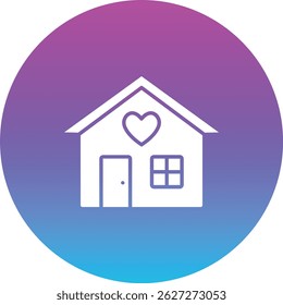 Icono de Vector casero. Se puede utilizar para aplicaciones de impresión, móviles y de Web.
