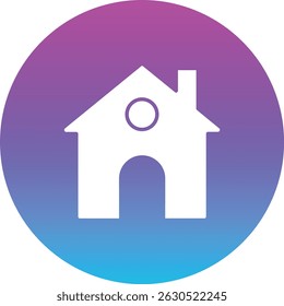 Startseite, Vektorsymbol. Kann für Druck-, Mobil- und Web-Anwendungen verwendet werden.