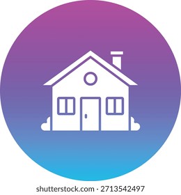Startseite, Vektorsymbol. Kann für Druck-, Mobil- und Web-Anwendungen verwendet werden.
