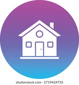Startseite, Vektorsymbol. Kann für Druck-, Mobil- und Web-Anwendungen verwendet werden.