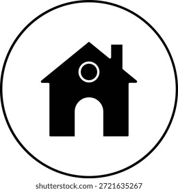 Startseite, Vektorsymbol. Kann für Druck-, Mobil- und Web-Anwendungen verwendet werden.