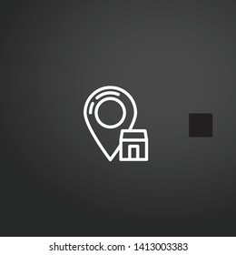 Home vector icon. Home concept stroke symbol design. Thin graphic elements vector illustration, outline pattern for your web site design, logo, UI. EPS 10.