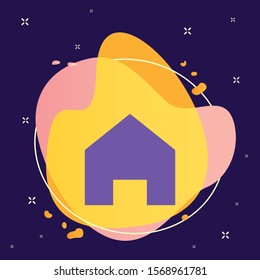 Home vector icon. Element of interface for mobile concept and web apps illustration. Thin glyph icon for website design and development, app development.