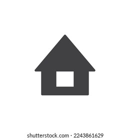 Home vector icon. filled flat sign for mobile concept and web design. House glyph icon. Real estate symbol, logo illustration. Vector graphics