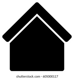 Home vector icon. Flat black symbol. Pictogram is isolated on a white background. Designed for web and software interfaces.