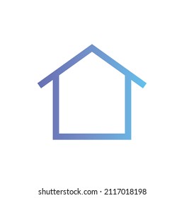 Home vector icon with gradient