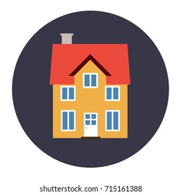 Home vector icon - house design element illustration.