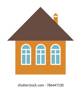 Home vector icon - house design element illustration.