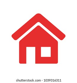 Home vector icon. House icon. Estate icon. Minimalist style. 