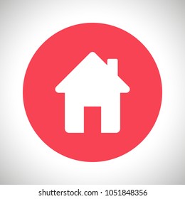 Home vector icon. House icon. Estate icon. Minimalist style. 