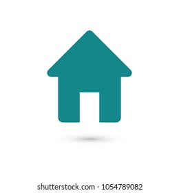 Home vector icon. House icon. Estate icon. Minimalist style. 