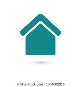 Home vector icon. House icon. Estate icon. Minimalist style. 