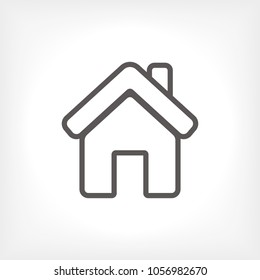 Home vector icon. House icon. Estate icon. Minimalist style. 