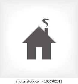 Home vector icon. House icon. Estate icon. Minimalist style. 