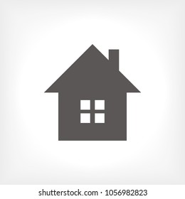 Home vector icon. House icon. Estate icon. Minimalist style. 