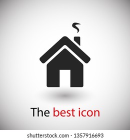 Home vector icon. House icon. Estate icon. Minimalist style. 