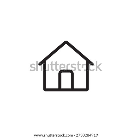 Home Vector Icon, House and Residence Symbol