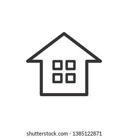 Home vector icon, house symbol. Modern, simple flat vector illustration for web site or mobile app