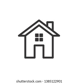Home vector icon, house symbol. Modern, simple flat vector illustration for web site or mobile app