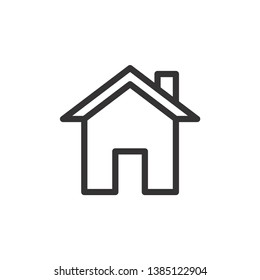 Home vector icon, house symbol. Modern, simple flat vector illustration for web site or mobile app