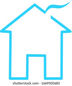 Home vector icon. House icon symbol. Modern infographic icon for web, mobile apps and ui design.