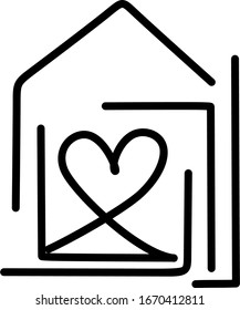 Home vector icon. House icon symbol. Modern infographic icon for web, mobile apps and ui design.