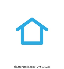 Home vector icon, house symbol