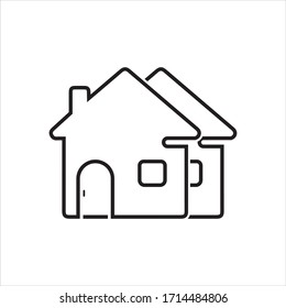 Plantilla de diseño de ilustración de icono de Home Vector