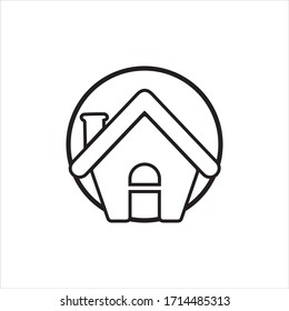 Plantilla de diseño de ilustración de icono de Home Vector