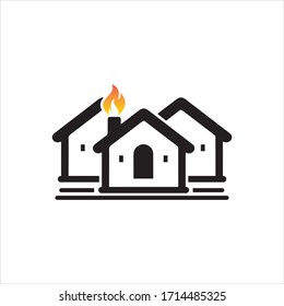 Plantilla de diseño de ilustración de icono de Home Vector