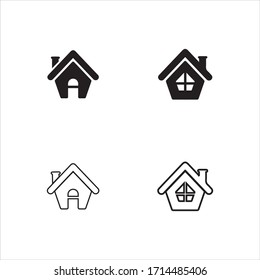Home Vector icon illustration design template