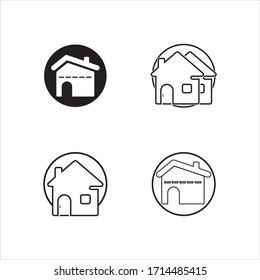 Home Vector icon illustration design template