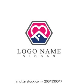 Plantilla de diseño de ilustración de icono de Home Vector