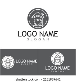 Plantilla de diseño de ilustración de icono de Home Vector