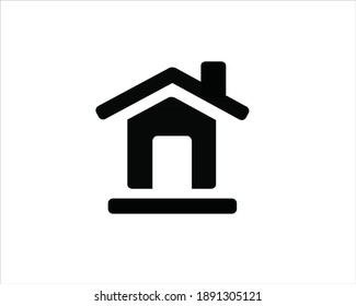 home - Vector icon home Icon Vector. illustration vector graphic of house icon silhouette