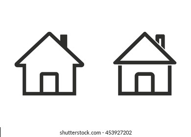 Home vector icon. Illustration isolated on white background for graphic and web design.